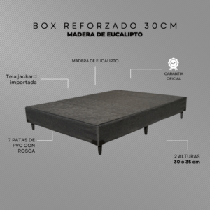 Base Estándar (30cm) – Madera de eucalipto