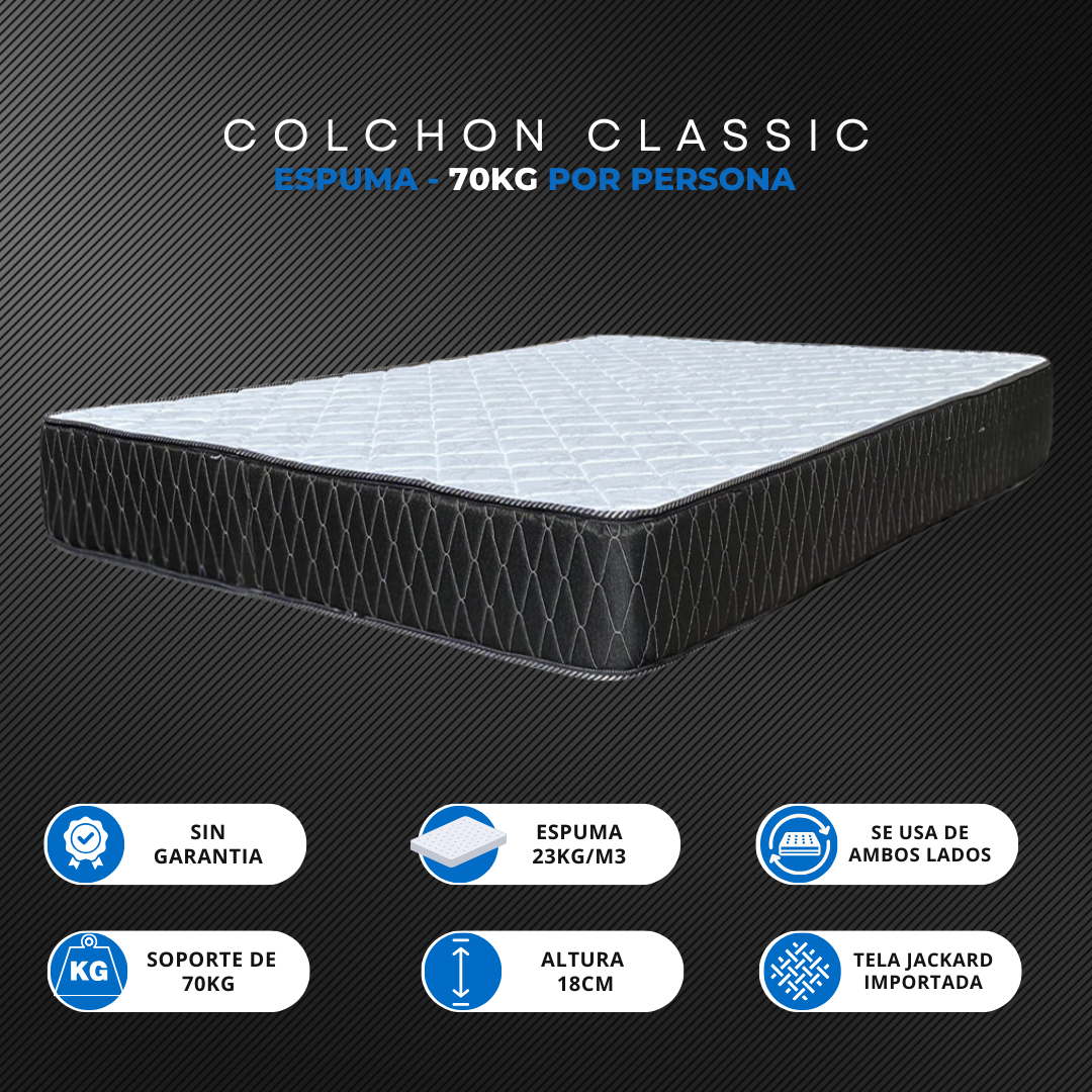 Colchon Classic (70KG) - Espuma - Imagen 2